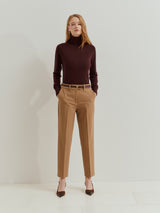 Calças chino clássicas vincadas