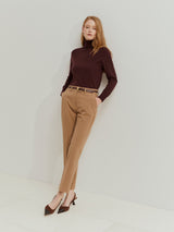 Calças chino clássicas vincadas