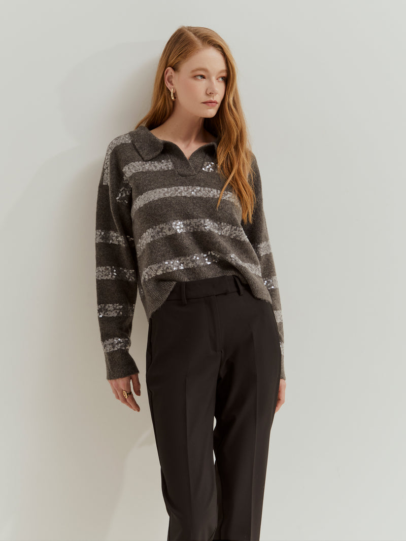 Calças chino clássicas vincadas