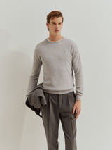 Camisola malha com textura em algodão