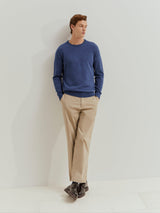 Camisola de lã decote redondo