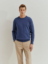 Camisola de lã decote redondo