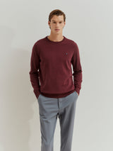 Camisola de lã decote redondo