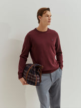 Camisola de lã decote redondo