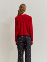 Casaco de malha com mistura de lã e caxemira