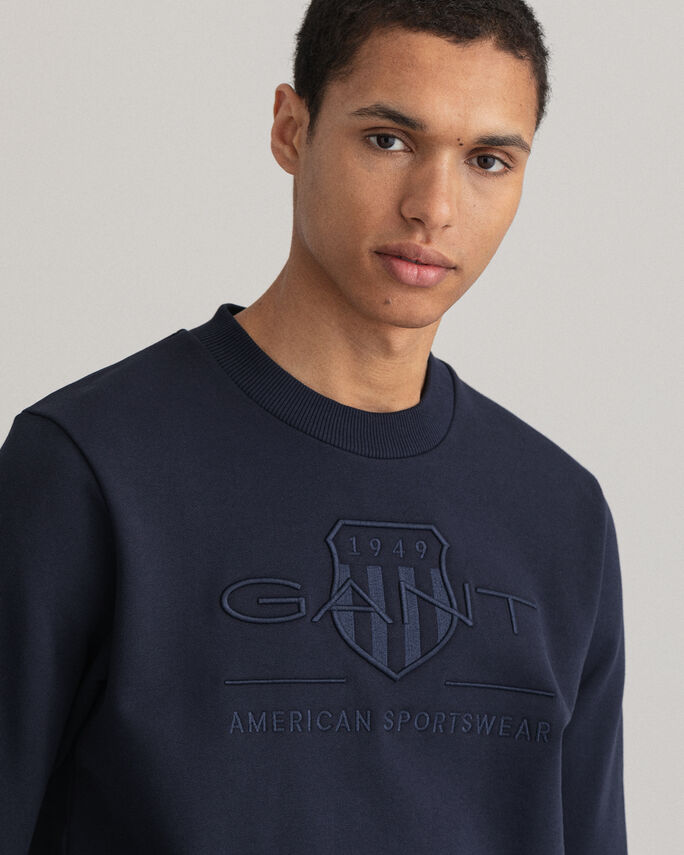 Sweatshirt com decote redondo Tonal Archive Shield