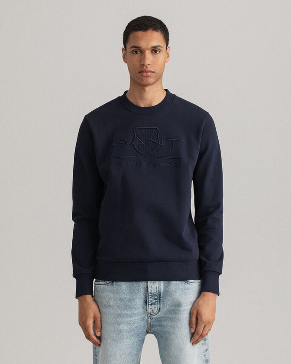 Sweatshirt com decote redondo Tonal Archive Shield