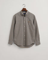 Camisa em sarja gingham regular fit