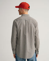 Camisa em sarja gingham regular fit
