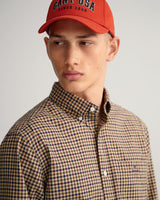 Camisa em sarja gingham regular fit