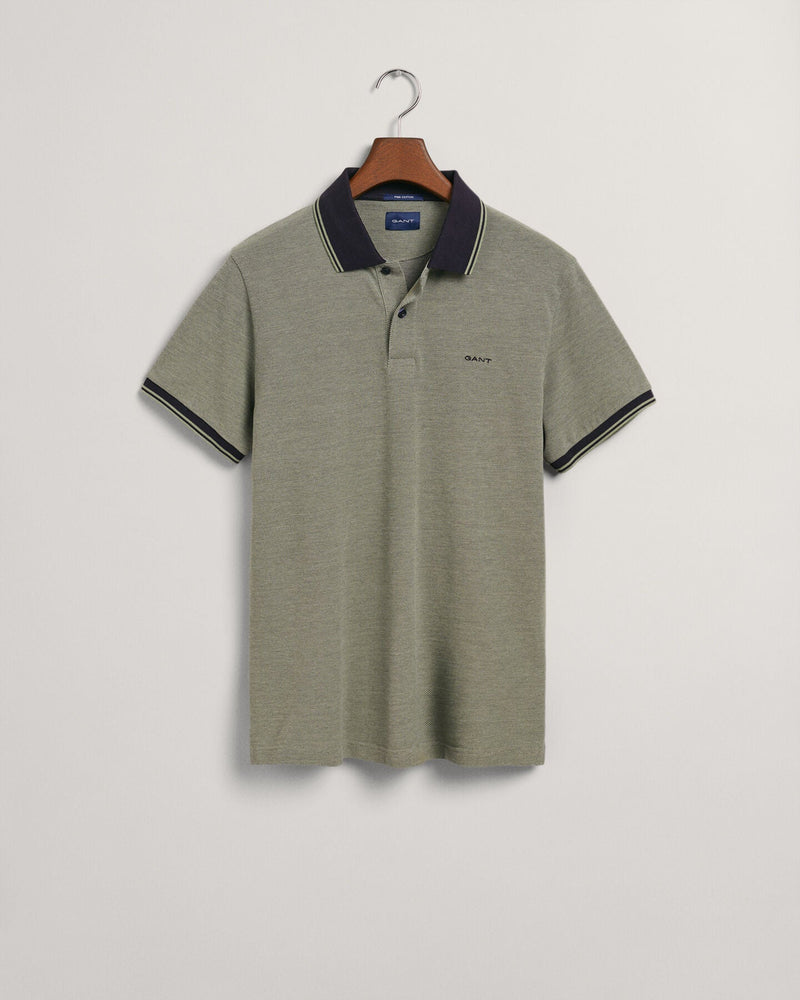 Polo em piqué Oxford em 4 cores