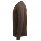 Pulover com decote redondo em algodão clássico