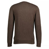 Pulover com decote redondo em algodão clássico