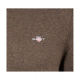 Pulover com decote redondo em algodão clássico