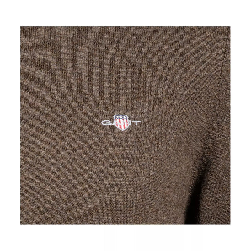 Pulover com decote redondo em algodão clássico