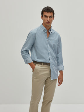 Camisa de riscas regular fit