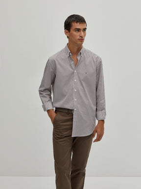 Camisa de riscas regular fit