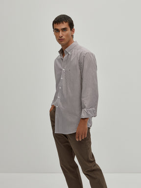 Camisa de riscas regular fit