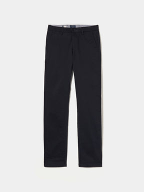 Calças chino slim fit em sarja