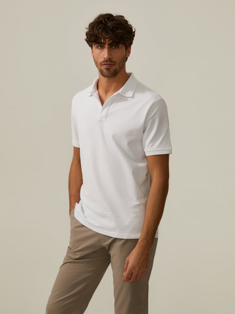 Polo piqué regular fit de algodão