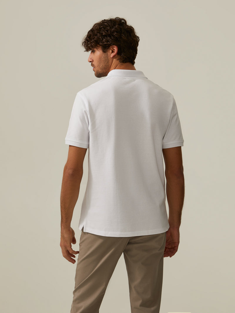 Polo piqué regular fit de algodão