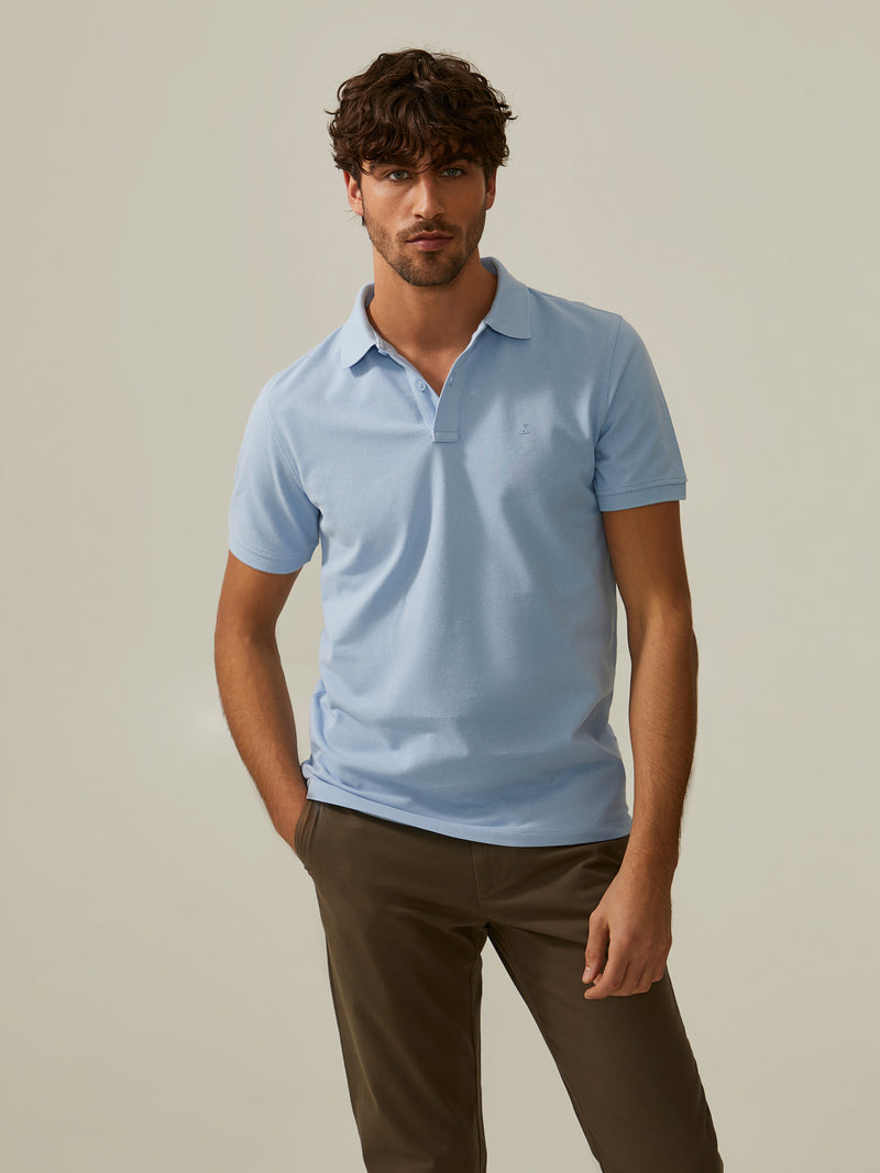Polo piqué regular fit de algodão