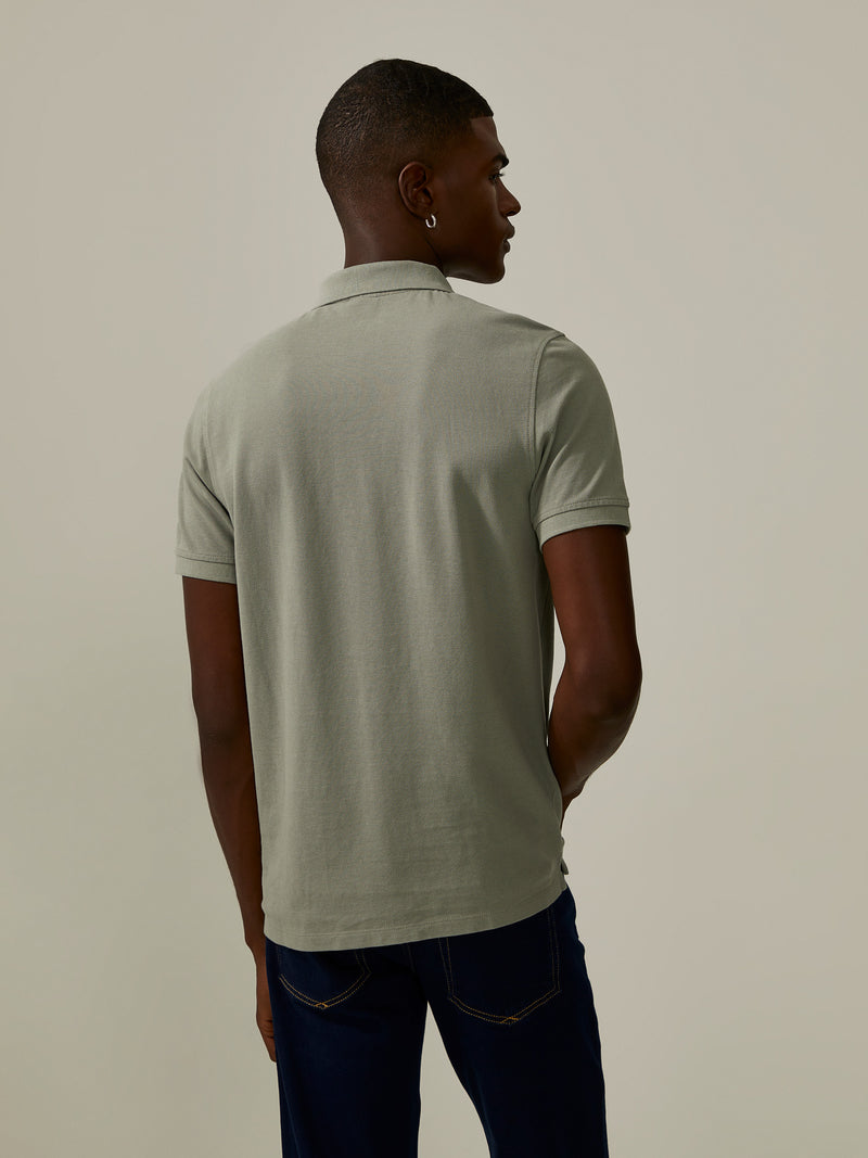 Polo piqué regular fit de algodão