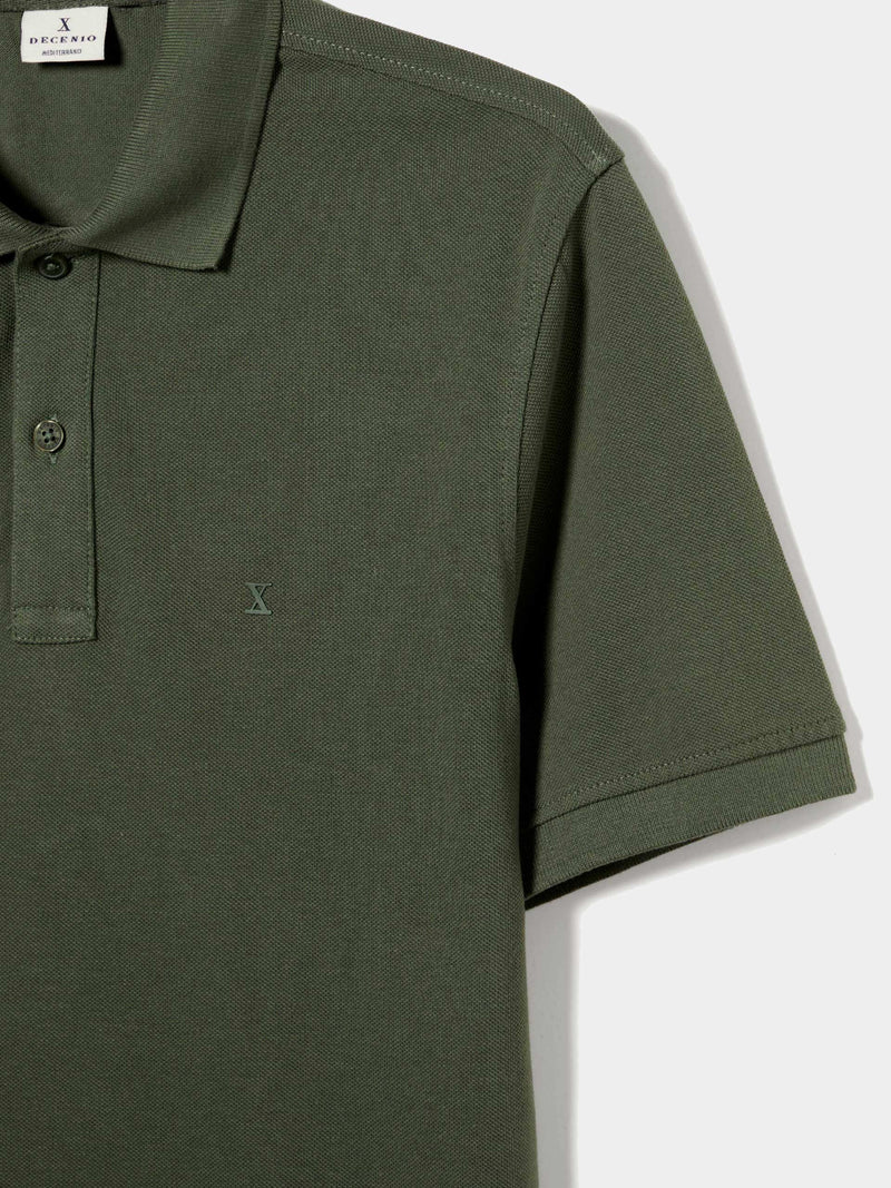 Polo piqué regular fit de algodão