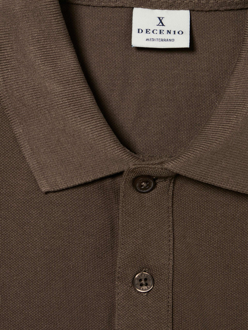 Polo piqué regular fit de algodão