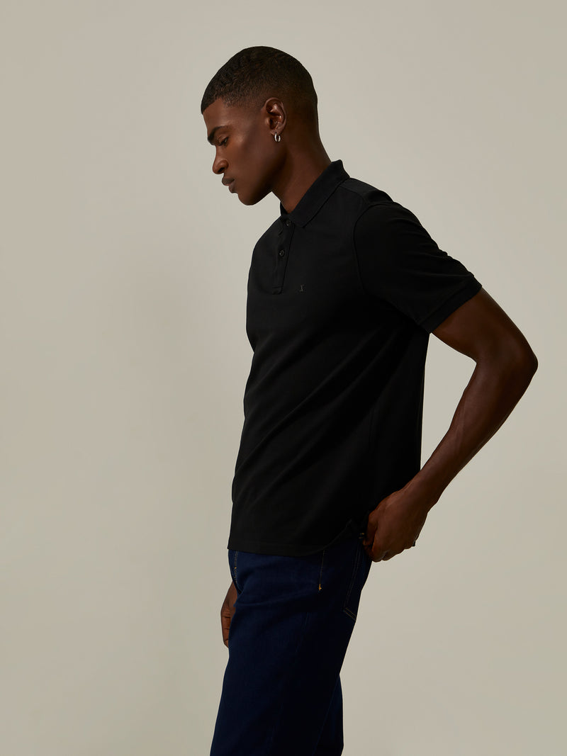 Polo piqué regular fit de algodão