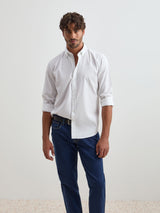 Camisa lisa regular fit de algodão