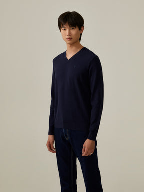 Pullover de algodão e caxemira