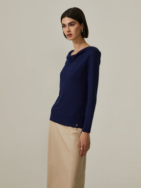 Camisola drapeada