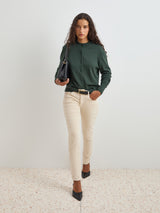 Casaco malha em lã e algodão