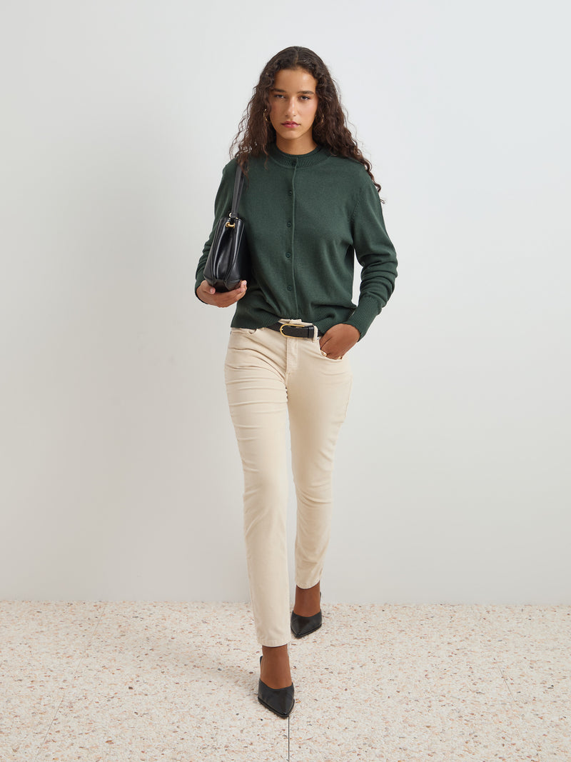 Casaco malha em lã e algodão