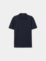 Polo piqué regular fit com risca