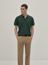 Polo piqué regular fit com risca