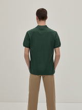 Polo piqué regular fit com risca