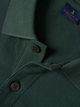 Polo piqué regular fit com risca