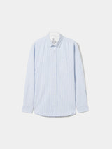 Camisa oxford regular fit às riscas
