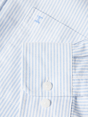 Camisa oxford regular fit às riscas