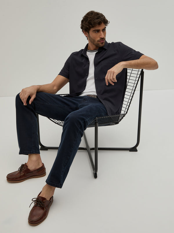 Camisa manga curta em malha piqué