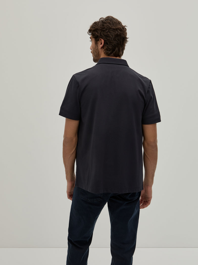 Camisa manga curta em malha piqué