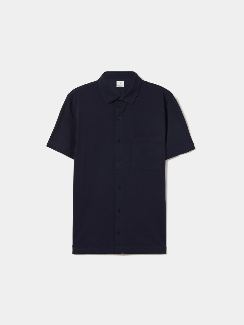 Camisa manga curta em malha piqué