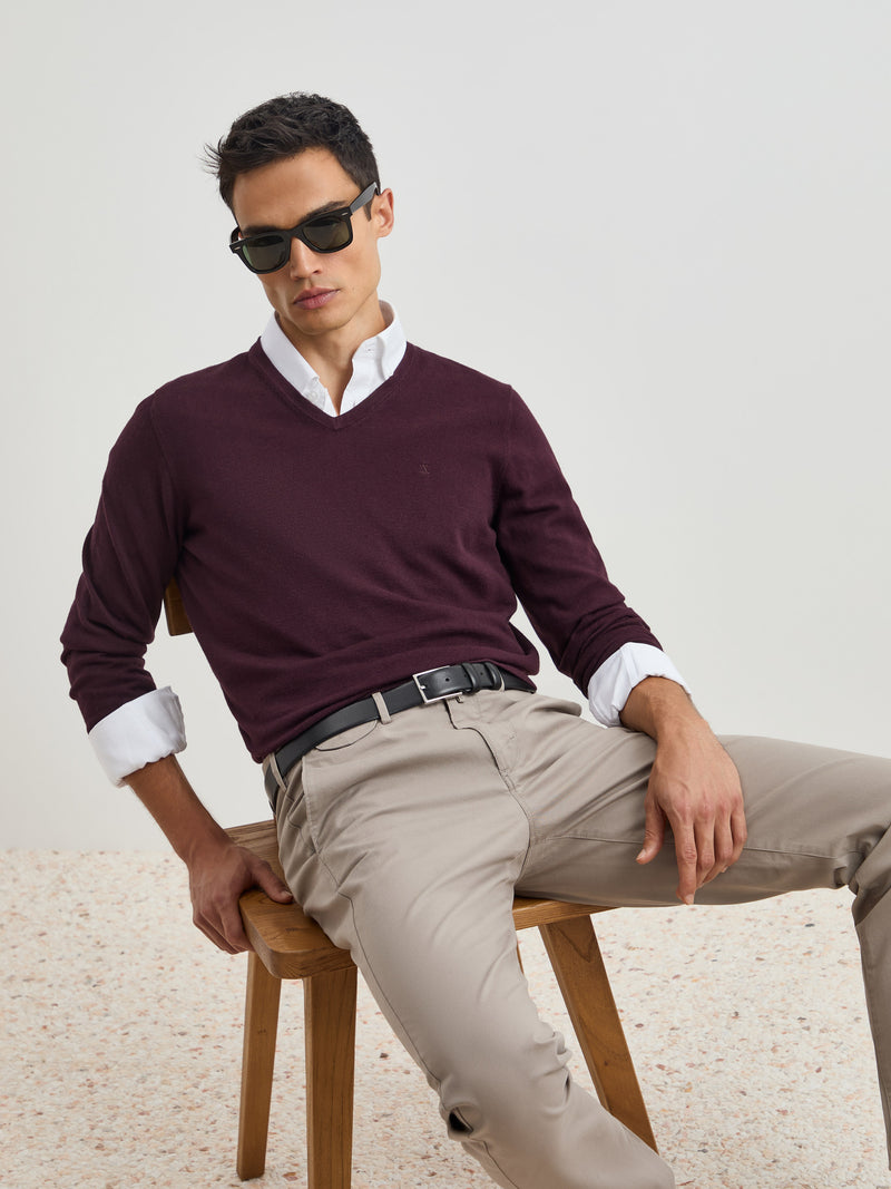 Pullover algodão e caxemira