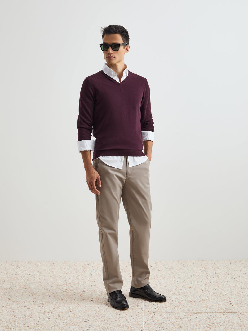 Pullover algodão e caxemira