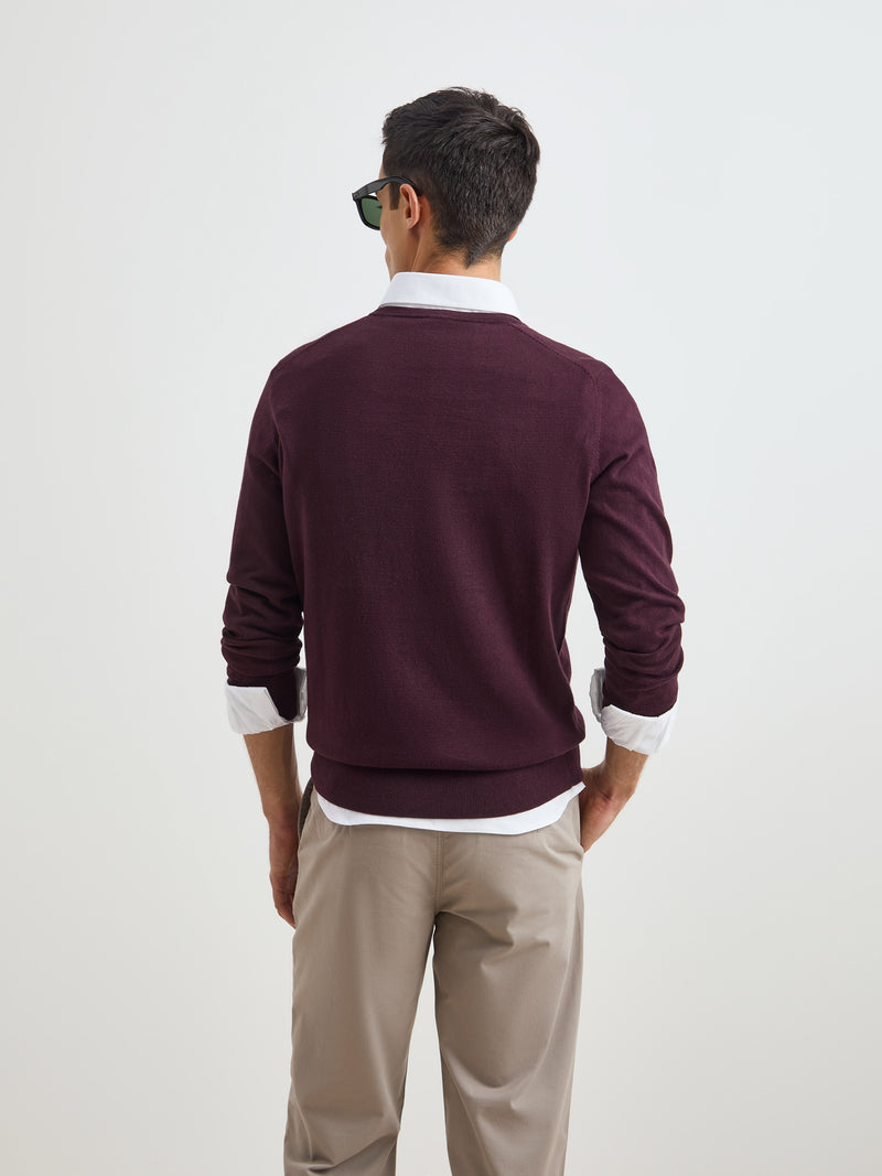 Pullover algodão e caxemira