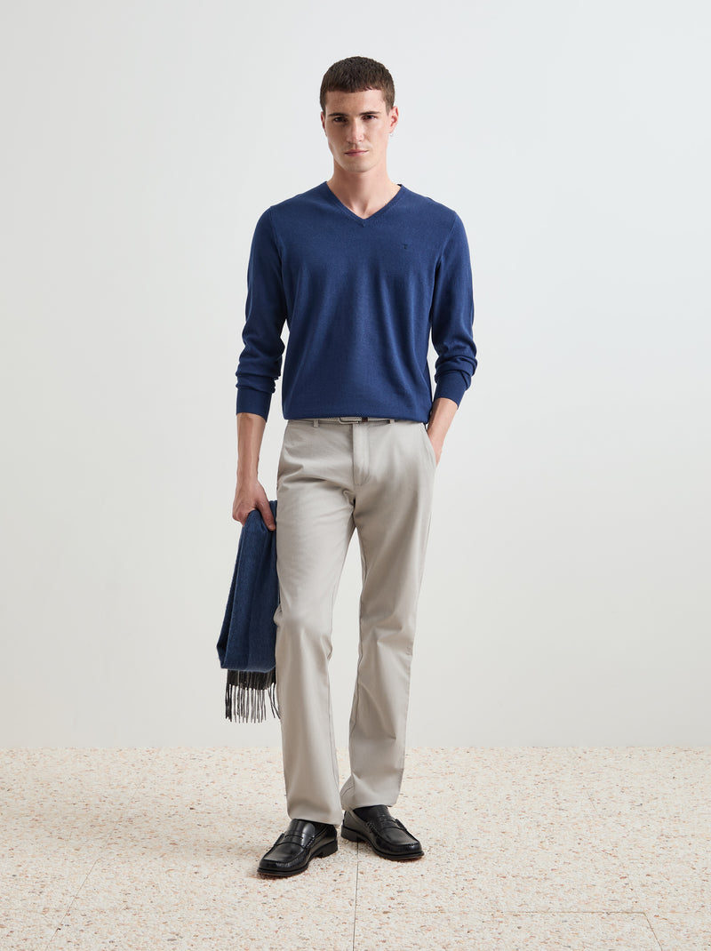 Pullover algodão e caxemira