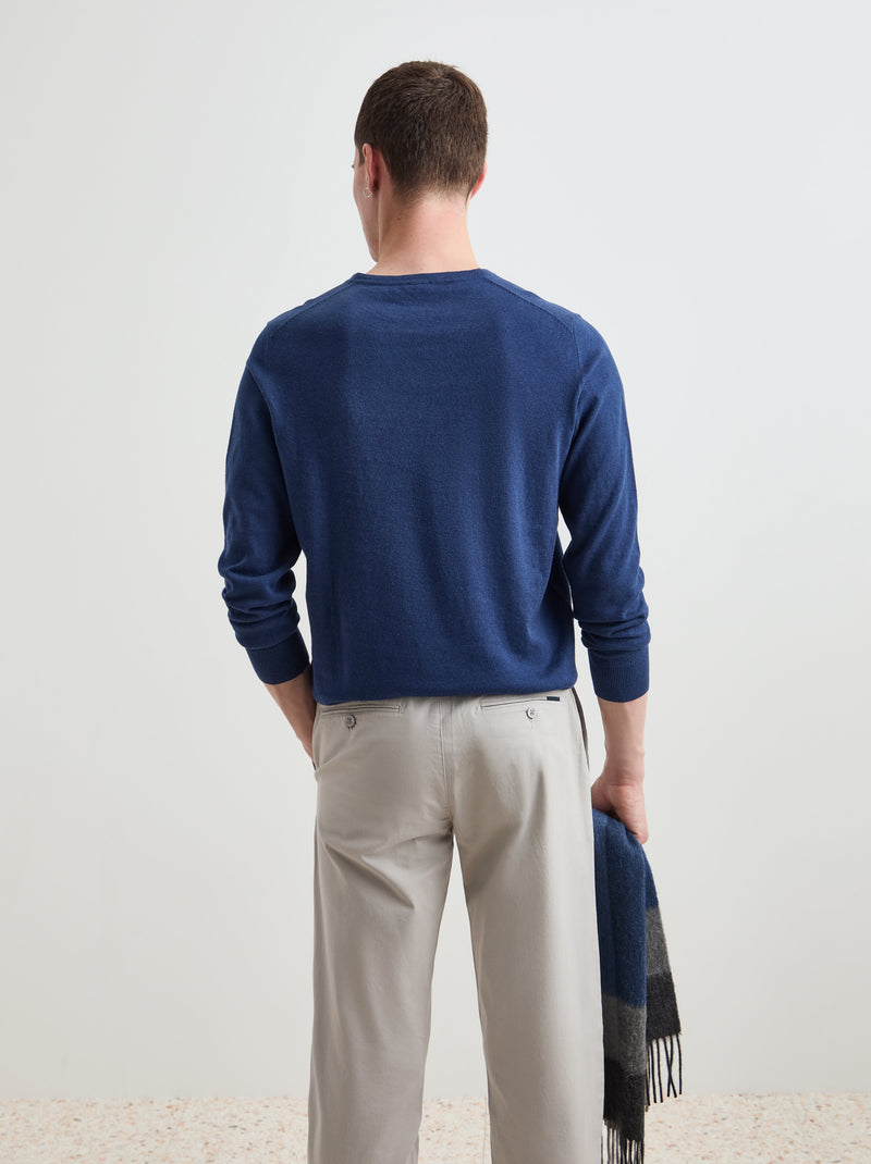 Pullover algodão e caxemira