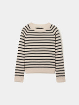 Camisola de malha às riscas